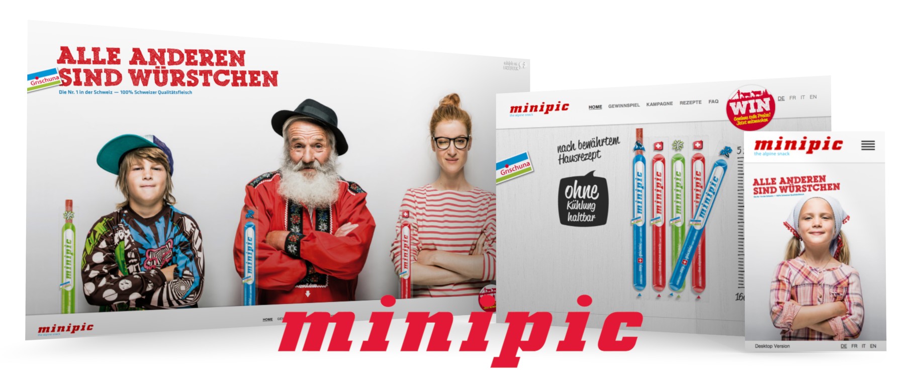Grischuna Multibrand-Strategie KMU Website CMS Minipic Kampagne HTML